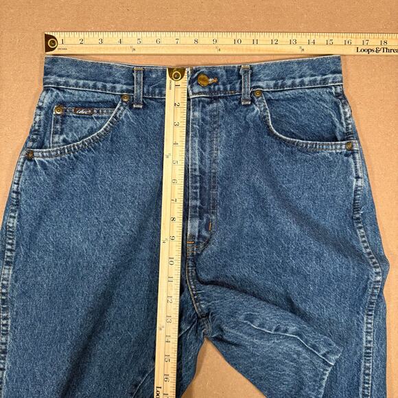 Vintage High Rise Denim Jean Shorts Made in USA Women’s 16 Tall Relaxed Fit Chic - Picture 5 of 6